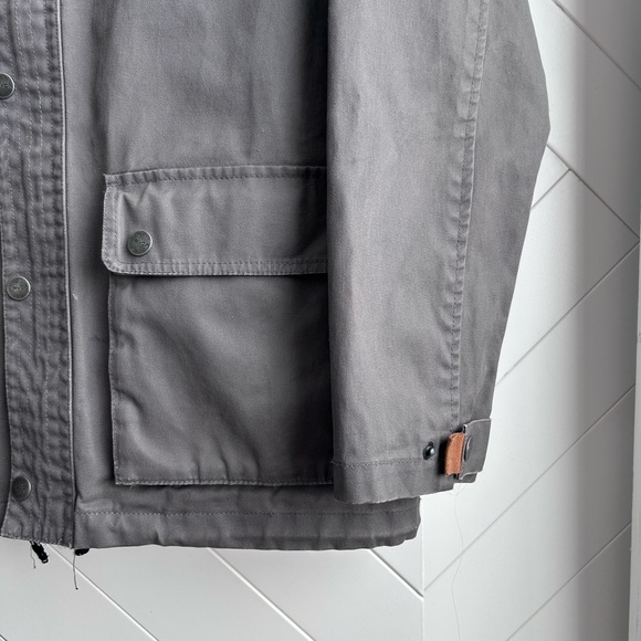 Men's RCVA military style Gray Hooded Jacket size medium - Picture 4 of 7